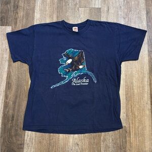 Vintage Alaska The Last Frontier Bald Eagle Tee Shirt
